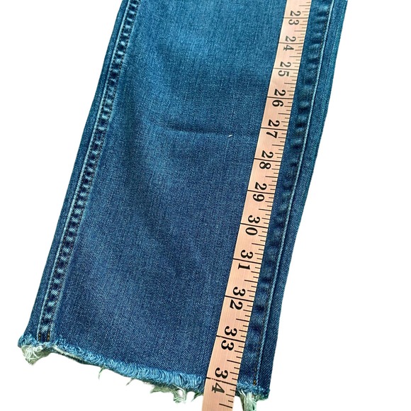 J.crew Vintage Straight Raw Hem Button Up Closure Jeans sz29 - Picture 7 of 10